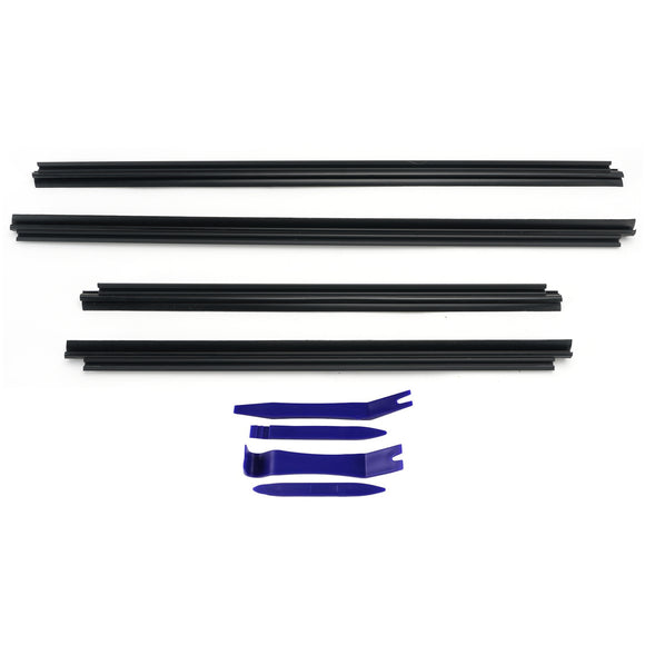 2009-2013 Toyota Corolla 4 Stuks Binnendeur Vensterglas Tochtstrip 68171-12340 68174-12170
