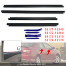 2009-2013 Toyota Corolla 4 Stuks Binnendeur Vensterglas Tochtstrip 68171-12340 68174-12170-4