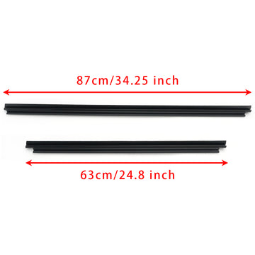 2009-2013 Toyota Corolla 4Pcs Inner Door Window Glass Weatherstrip 68171-12340 68174-12170 - 0