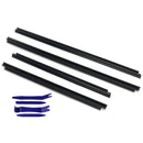 2009-2013 Toyota Corolla 4 Stuks Binnendeur Vensterglas Tochtstrip 68171-12340 68174-12170-18