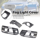 4PCS Front Bumper Fog Light Grille Cover 4M0807682AA4W3 Fit Audi Q7 2016-2019-2
