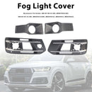 4PCS Front Bumper Fog Light Grille Cover 4M0807682AA4W3 Fit Audi Q7 2016-2019-4