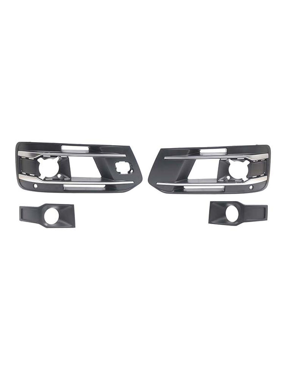 4PCS Front Bumper Fog Light Grille Cover 4M0807682AA4W3 Fit Audi Q7 2016-2019