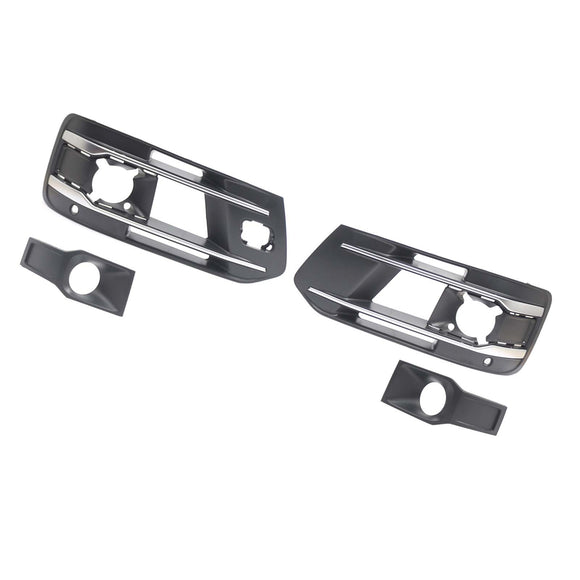4PCS Front Bumper Fog Light Grille Cover 4M0807682AA4W3 Fit Audi Q7 2016-2019