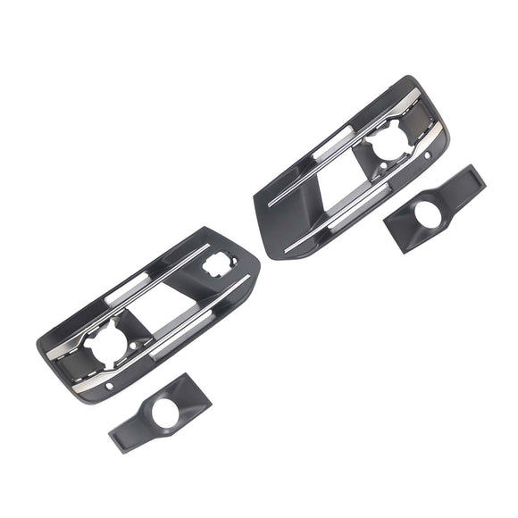 4PCS Front Bumper Fog Light Grille Cover 4M0807682AA4W3 Fit Audi Q7 2016-2019