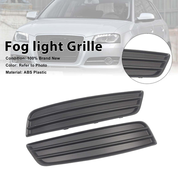 2PCS Front Bumper Fog Light Lamp Cover Grill Grille Fit Audi A3 8P 2008-2012