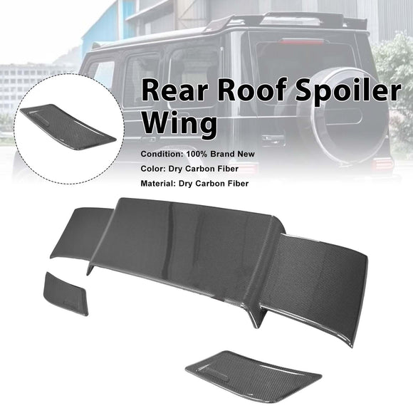 Carbon Fiber Rear Roof Spoiler Wing Fit Benz W463A W464 2019-2023 Brabus Style