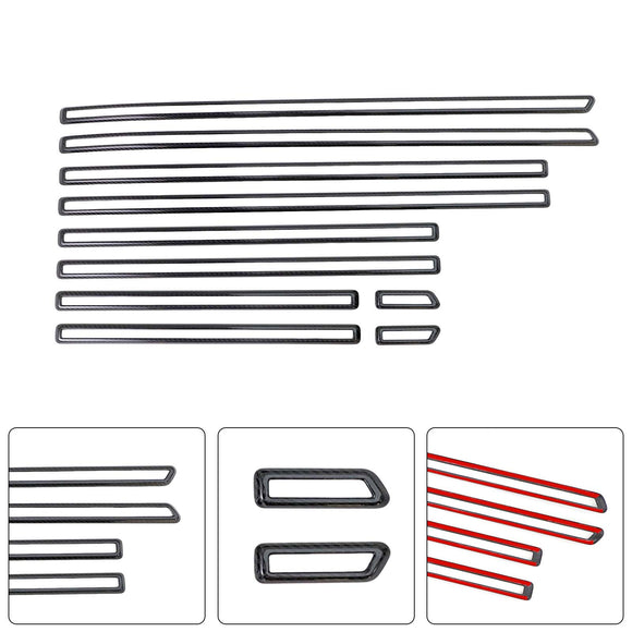 Carbon Fiber Door Body Side Molding Trim Fit Benz G Class W464 W465 2019-2026