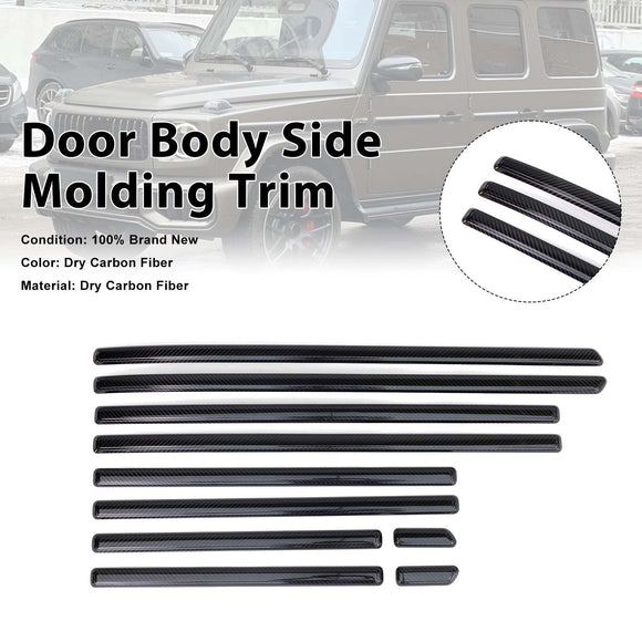 Real Carbon Door Body Side Molding Trim Fit Benz G Class W464 W465 2019-2026