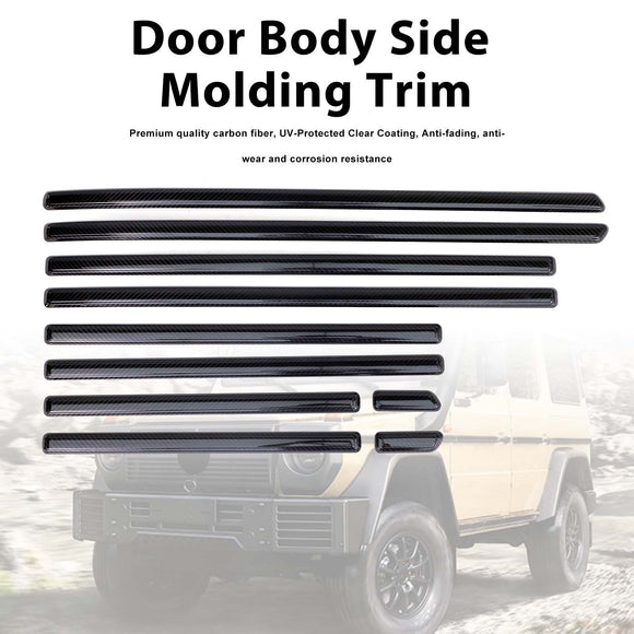 Real Carbon Door Body Side Molding Trim Fit Benz G Class W464 W465 2019-2026