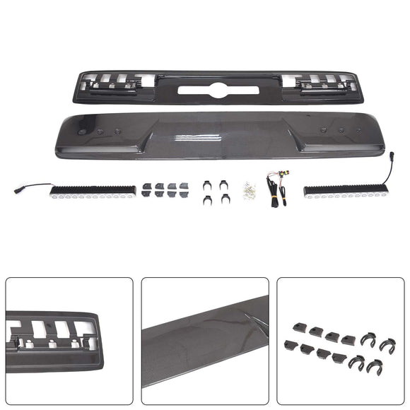 Brabus Style Front Roof Spoiler Wing Fit Benz G-Class W464 G550 2019-2023 W/Led