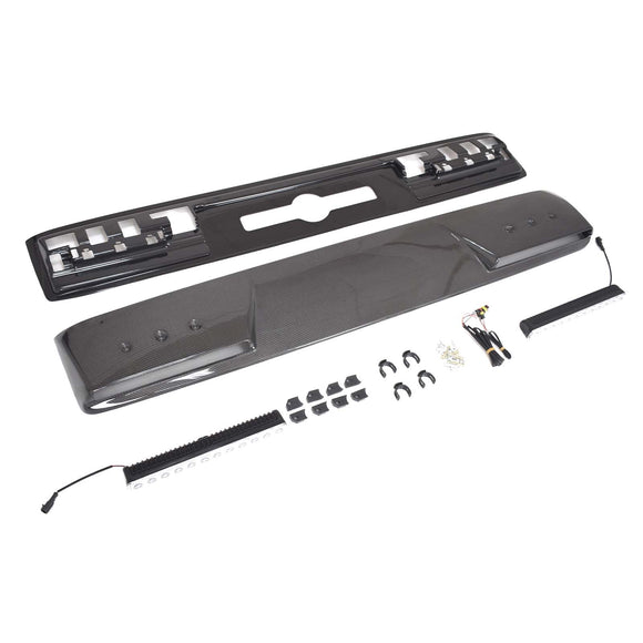 Brabus Style Front Roof Spoiler Wing Fit Benz G-Class W464 G550 2019-2023 W/Led
