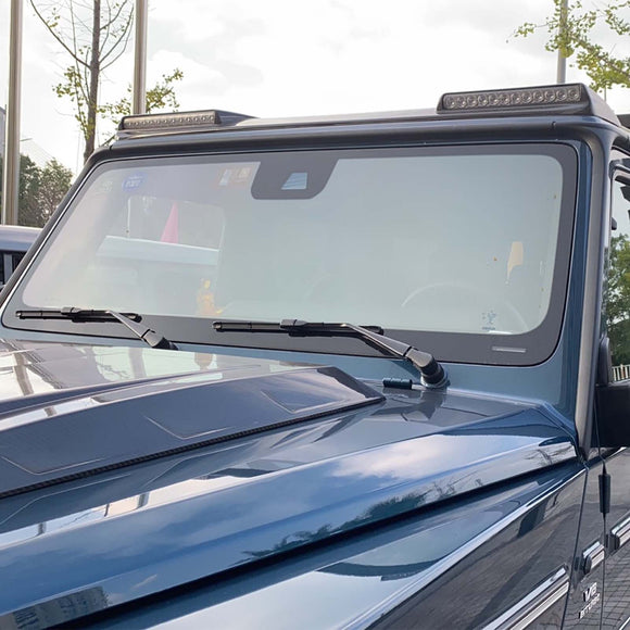 Brabus Style Front Roof Spoiler Wing Fit Benz G-Class W464 G550 2019-2023 W/Led