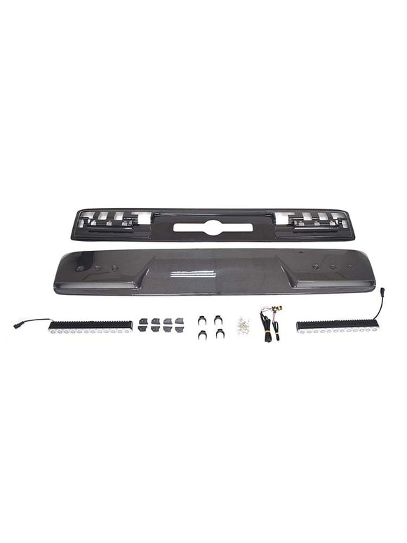 Brabus Style Front Roof Spoiler Wing Fit Benz G-Class W464 G550 2019-2023 W/Led