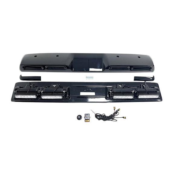Brabus Style Front Roof Spoiler Wing Fit Benz G-Class W464 2019-2023 W/Led