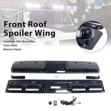 Brabus Style Front Roof Spoiler Wing Fit Benz G-Class W464 2019-2023 W/Led - 0