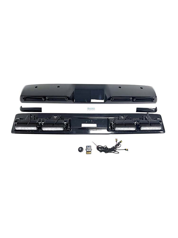 Brabus Style Front Roof Spoiler Wing Fit Benz G-Class W464 2019-2023 W/Led