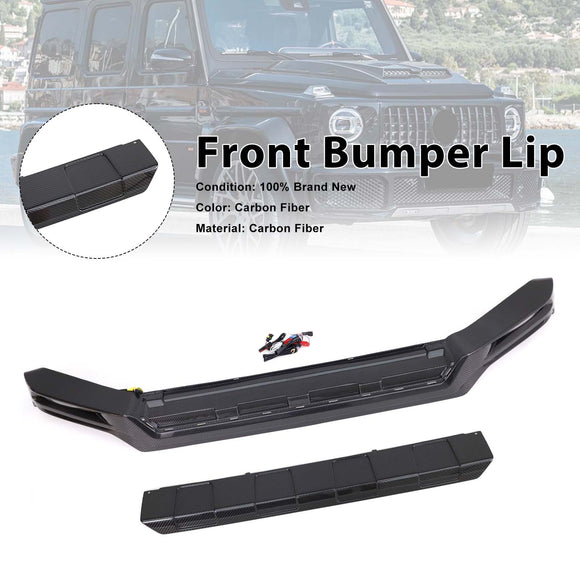 Carbon Fiber Front Bumper Lip Fit Mercedes Benz G-Class W464 W463A 2019-2023