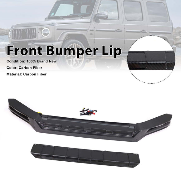 Carbon Fiber Front Bumper Lip Fit Mercedes Benz G-Class W464 W463A 2019-2023