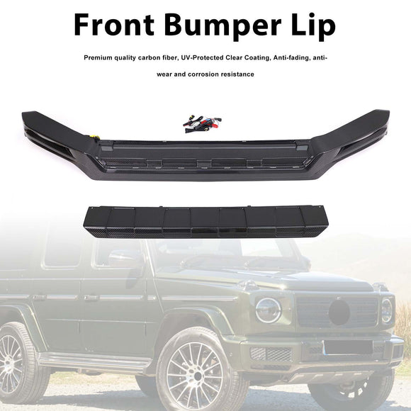 Carbon Fiber Front Bumper Lip Fit Mercedes Benz G-Class W464 W463A 2019-2023
