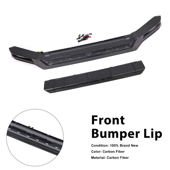 Carbon Fiber Front Bumper Lip Fit Mercedes Benz G-Class W464 W463A 2019-2023