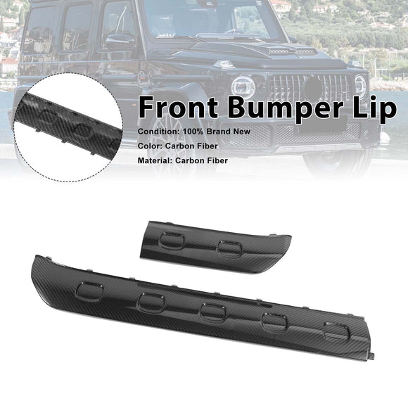 Carbon Fiber Front Bumper Lip Fit Mercedes Benz G-Class W464 G63 2019-2023