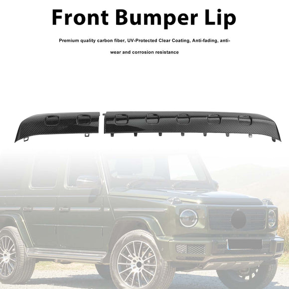 Carbon Fiber Front Bumper Lip Fit Mercedes Benz G-Class W464 G63 2019-2023