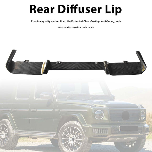 Dry Carbon Rear Diffuser Lip Fit Mercedes Benz G-Class W464 W463A 2019-2023