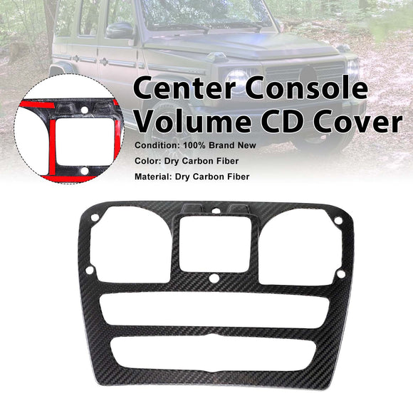 Carbon Fiber Center Console Volume CD Cover Fit Benz G Class W464 2019-2023