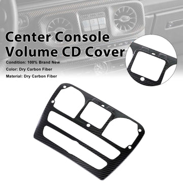 Carbon Fiber Center Console Volume CD Cover Fit Benz G Class W464 2019-2023 - 0