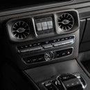Carbon Fiber Center Console Volume CD Cover Fit Benz G Class W464 2019-2023-14