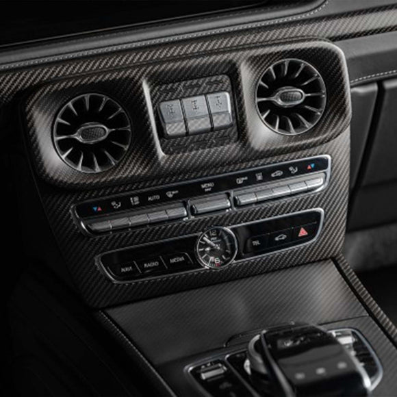 Carbon Fiber Center Console Volume CD Cover Fit Benz G Class W464 2019-2023