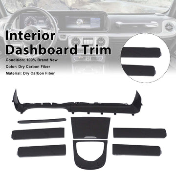 Dry Carbon Interior Dashboard Trim Fit Benz G-Class W463A W464 2019-2023 - 0