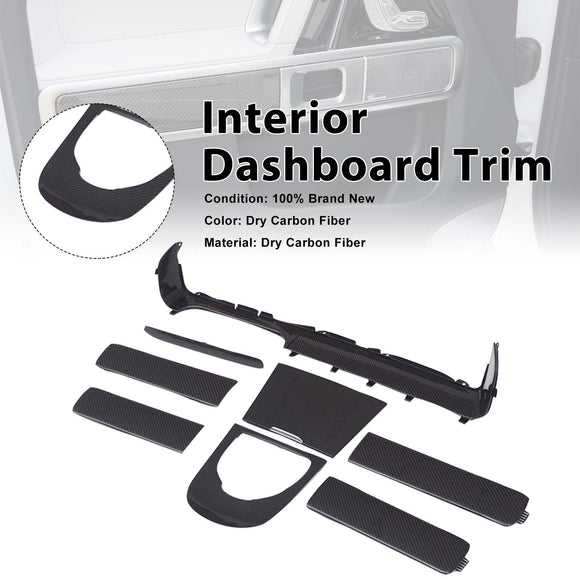 Dry Carbon Interior Dashboard Trim Fit Benz G-Class W463A W464 2019-2023