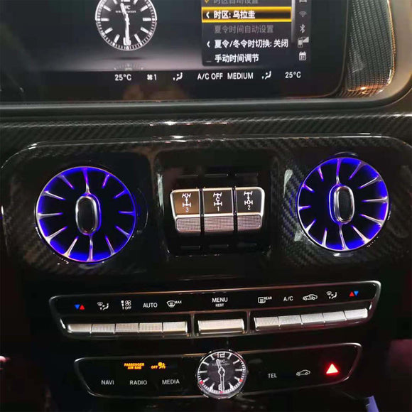 Carbon Fiber Center Console Plate Fit Benz G-Class W463A W464 2019-2023