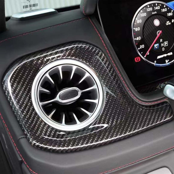 Carbon Fiber Central Control Cover Fit Mercedes G-Class W465 W464 2019-2026