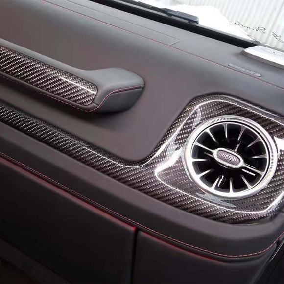 Carbon Fiber Central Control Cover Fit Mercedes G-Class W465 W464 2019-2026