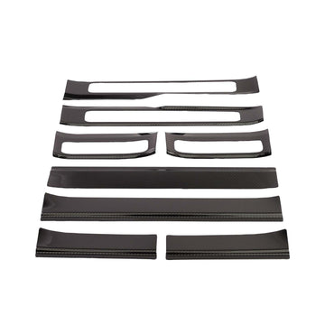 Carbon Fiber Outer Door Sill Plate Cover Trim Fit Benz W464 G500 2019-2023