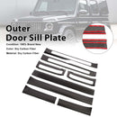 Carbon Fiber Outer Door Sill Plate Cover Trim Fit Benz W464 G500 2019-2023-4