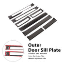 Carbon Fiber Outer Door Sill Plate Cover Trim Fit Benz W464 G500 2019-2023-6