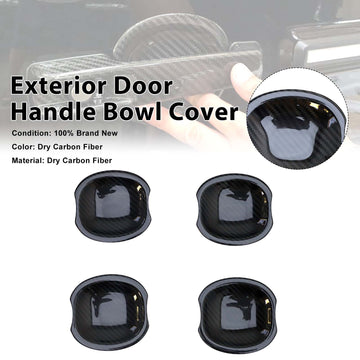 Carbon Fiber Exterior Door Handle Bowl Cover Fit Mercedes Benz W464 2019-2023 - 0
