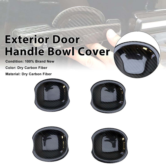 Carbon Fiber Exterior Door Handle Bowl Cover Fit Mercedes Benz W464 2019-2023