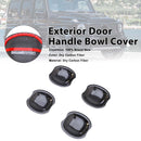 Carbon Fiber Exterior Door Handle Bowl Cover Fit Mercedes Benz W464 2019-2023-3