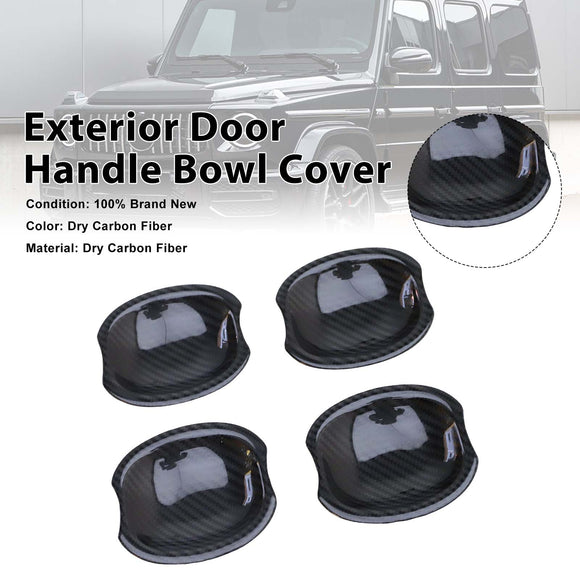 Carbon Fiber Exterior Door Handle Bowl Cover Fit Mercedes Benz W464 2019-2023