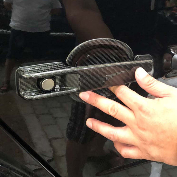 Carbon Fiber Exterior Door Handle Bowl Cover Fit Mercedes Benz W464 2019-2023