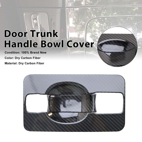 Carbon Fiber Door Trunk Handle Bowl Cover Fit Mercedes G-Class W464 2019-2023
