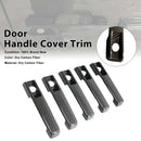 5PCS Dry Carbon Door Handle Cover Trim Fit Benz G Class W463A W464 2019-2023-2