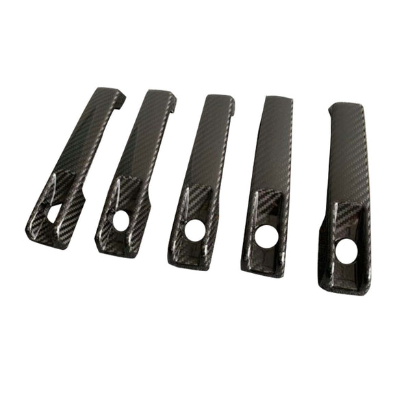 5PCS Dry Carbon Door Handle Cover Trim Fit Benz G Class W463A W464 2019-2023