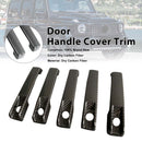 5PCS Dry Carbon Door Handle Cover Trim Fit Benz G Class W463A W464 2019-2023-3
