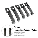 5PCS Dry Carbon Door Handle Cover Trim Fit Benz G Class W463A W464 2019-2023-6